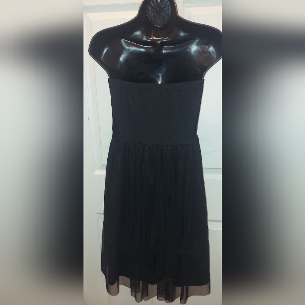 MYSTIC Black W/ Gold Sequinned Top-  Mini Dress EUC - Picture 3 of 3